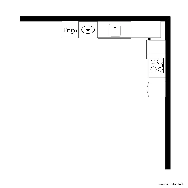 cuisine 001. Plan de 