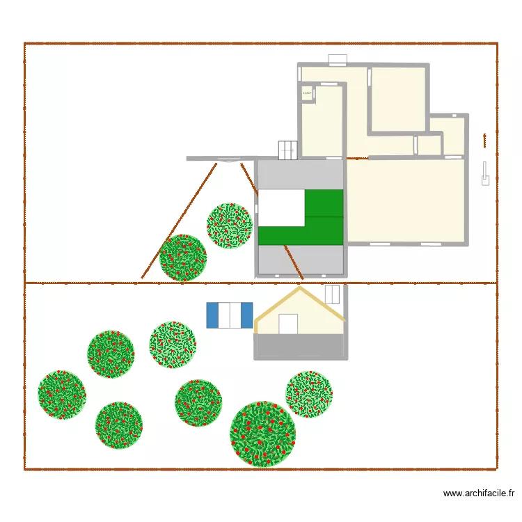 SERRE TERUSSE. Plan de 7 et 66 m² SERRE TERUSSE. Plan de 7 et 66 m²