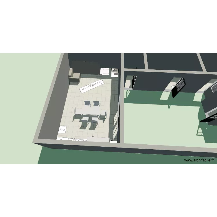 maison 1. Plan de 5 Pièces et 67 m²