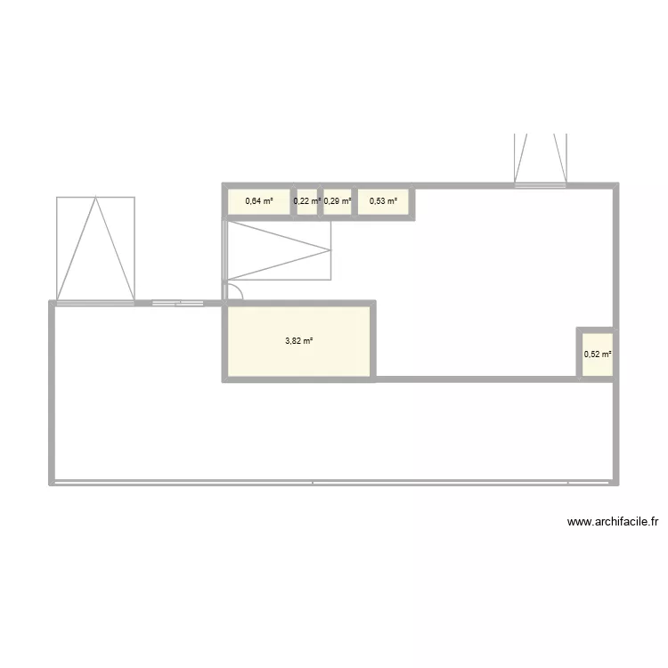 eco gestion. Plan de 6  et 6 m²