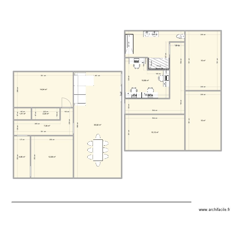 nouvelle maison qu'on aura pas. Plan de 0 pièce et 0 m2
