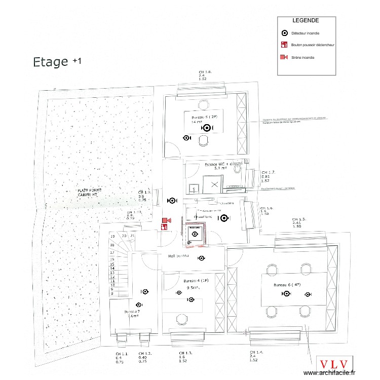 CPAS CHARLEROI +1. Plan de 0 pièce et 0 m2