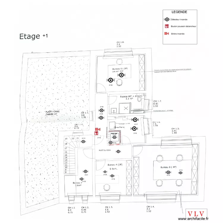 CPAS CHARLEROI +1. Plan de 