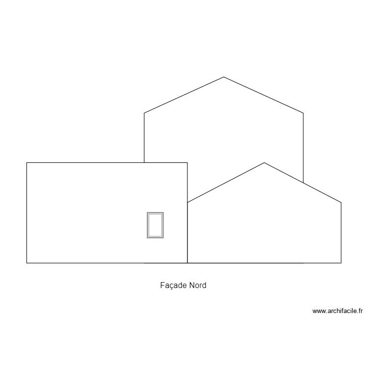 facade nord lavigne. Plan de 