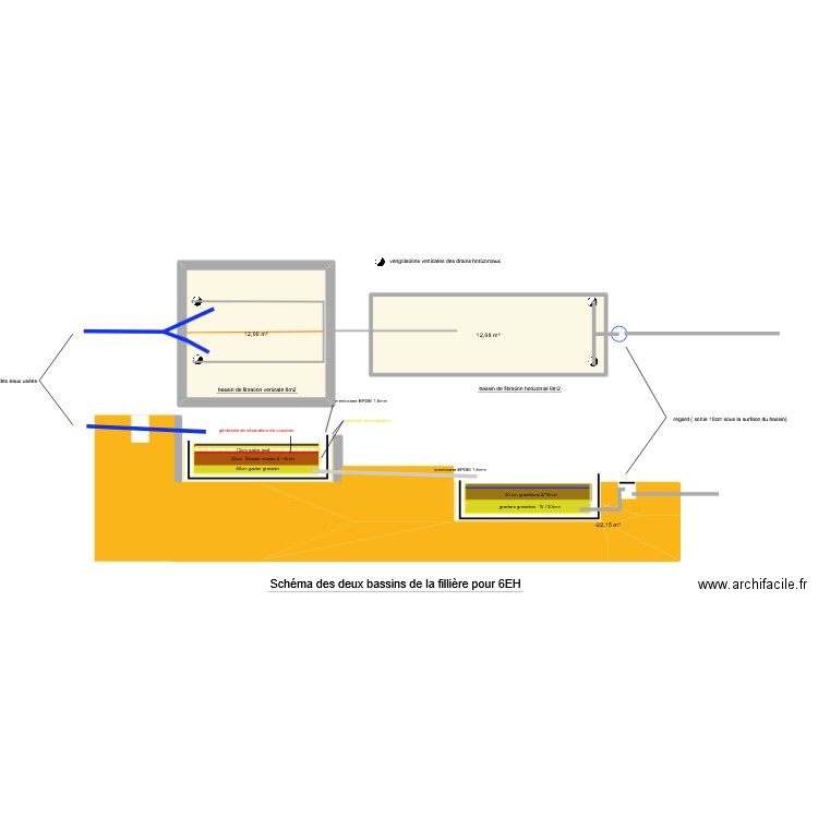 phyto. Plan de 3 pièces et 24 m2