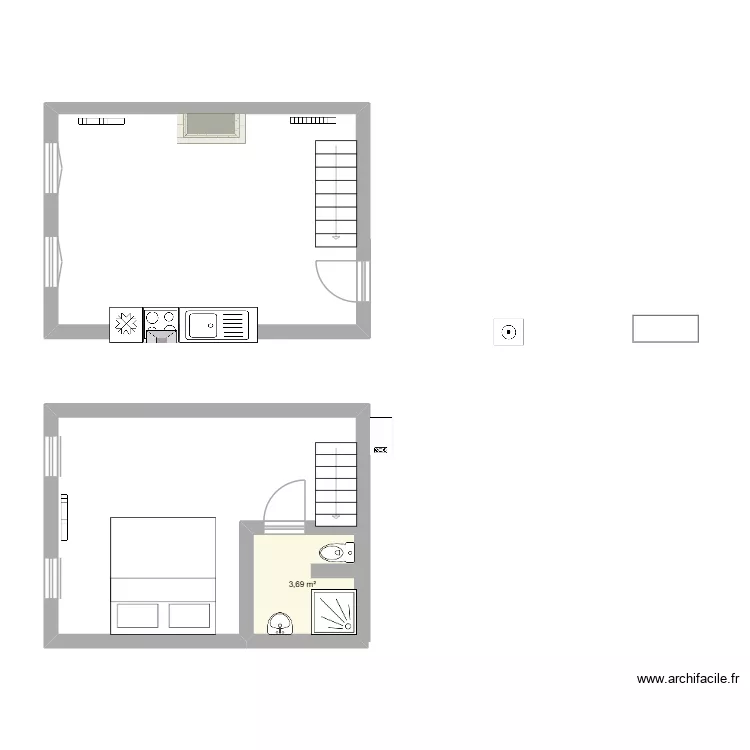 gaucheret 0 arr. Plan de 3  et 101 m²