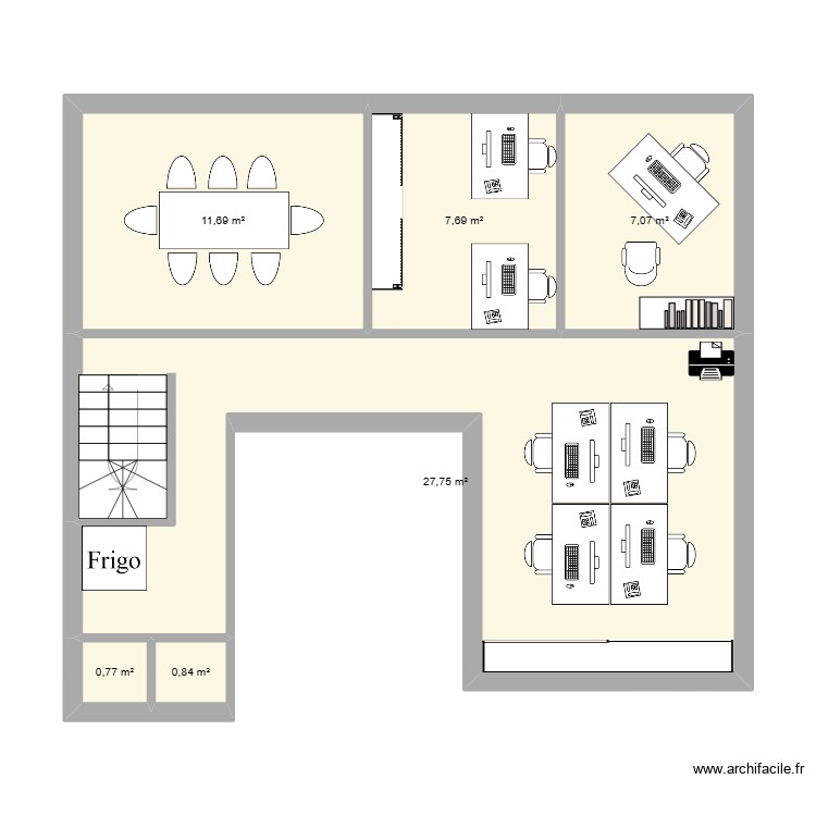 nouveaux bureaux. Plan de 0 pièce et 0 m2