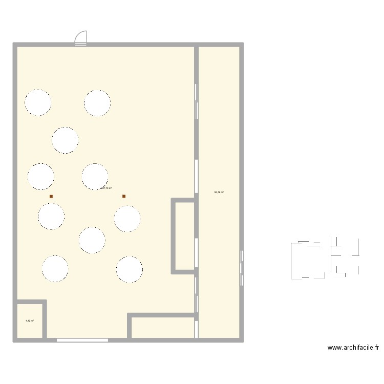 Plan Verger. Plan de 3 pièces et 287 m2