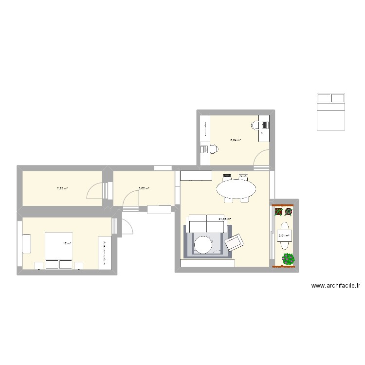 Apt St Cloud 2. Plan de 0 pièce et 0 m2