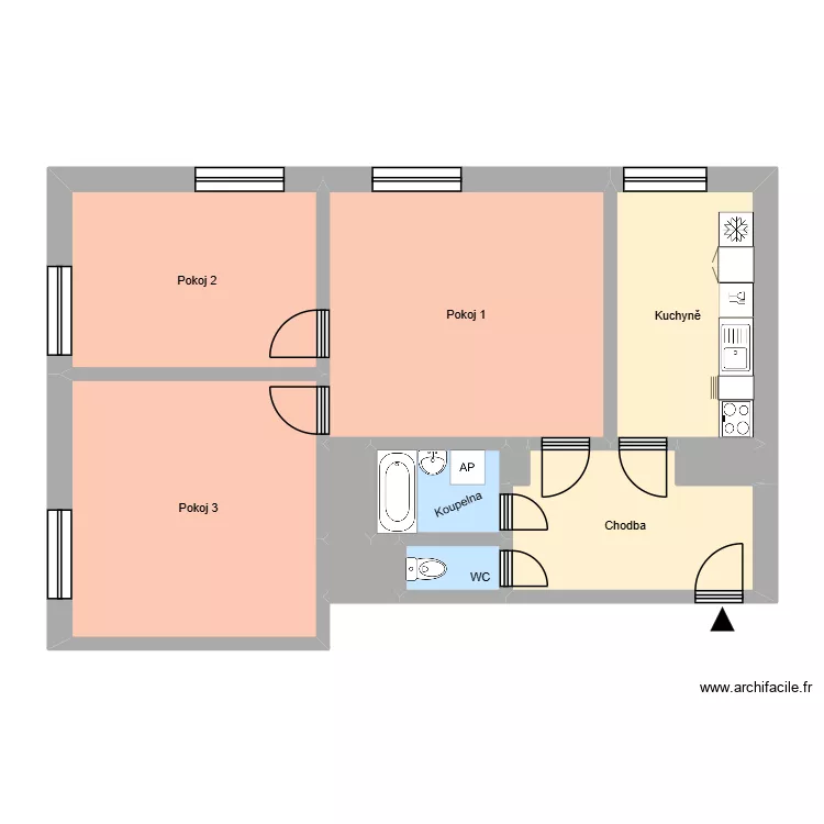 U stromovky 340, byt 12. Plan de 15 pièces et 197 m²