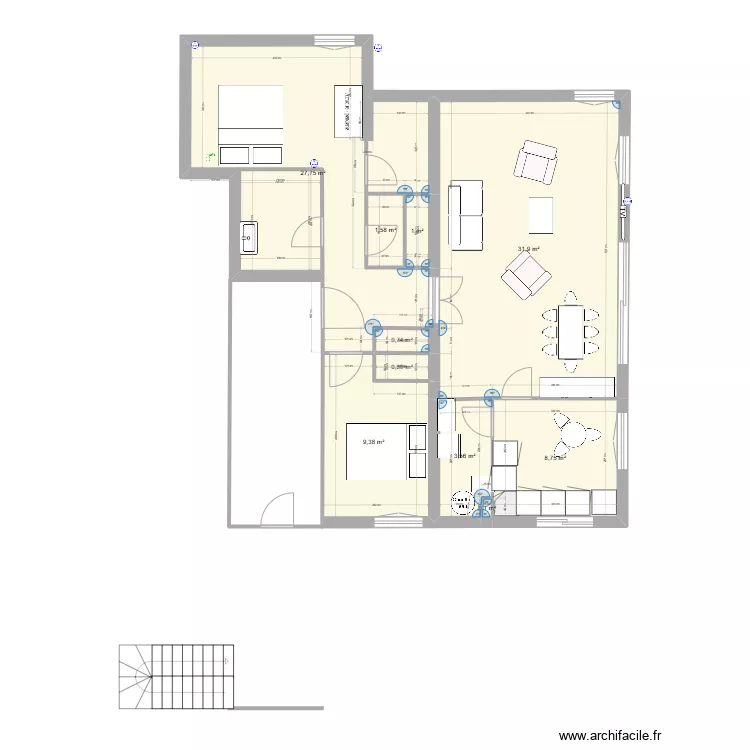  112 Lavazi&egrave;re . Plan de 