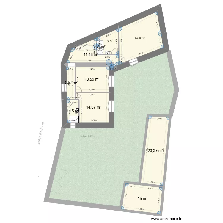 Plan dimensions réelles pièces. Plan de Plan dimensions réelles pièces. Plan de