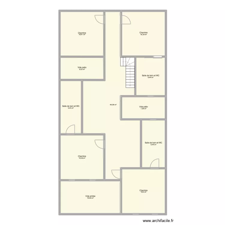 maison s&eacute;n&eacute;gal &eacute;tage. Plan de 11  et 171 m²