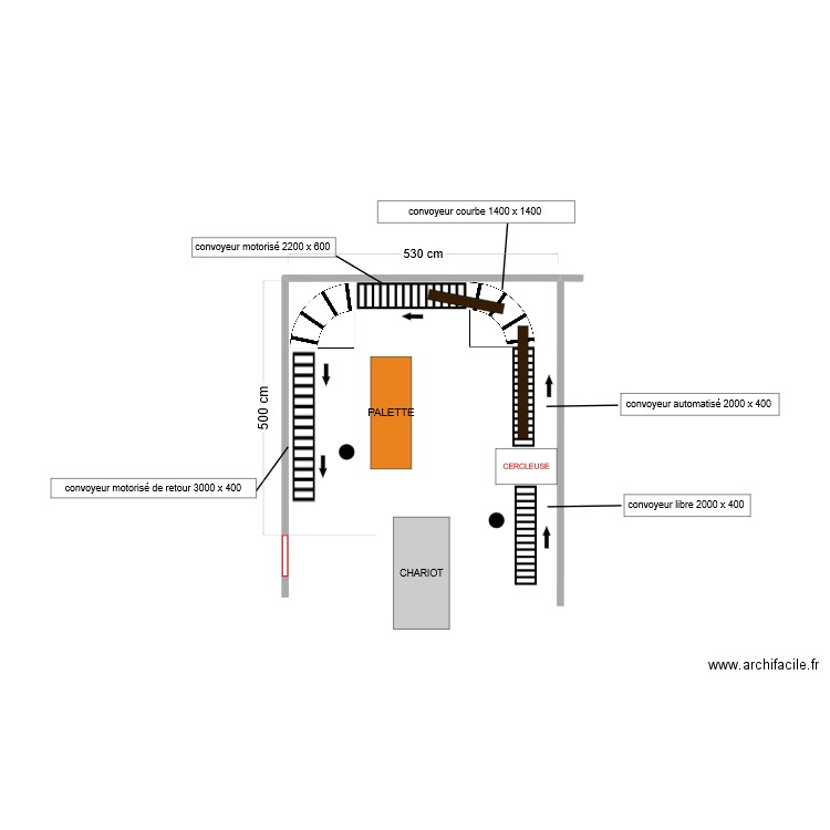 EMBALLAGE AUTOMATIQUE COURBE 12/04/24. Plan de 0 pièce et 0 m2