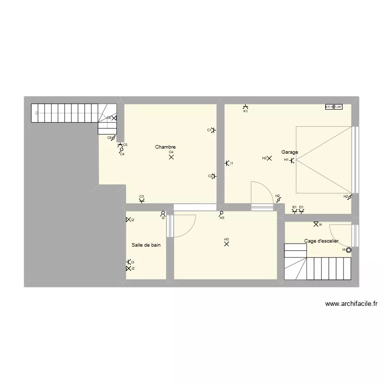 Rez Chauss&eacute;e. Plan de 