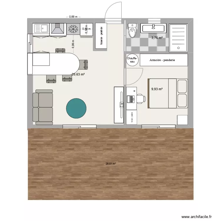 annexe 1. Plan de 3 Pièces et 34 m² annexe 1. Plan de 3 Pièces et 34 m²