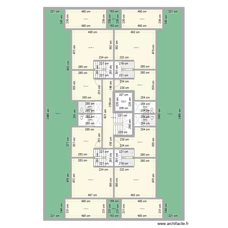 celaliye 1256/5 4 daire dubleks &ccedil;ati piyesi modifier . Plan de 