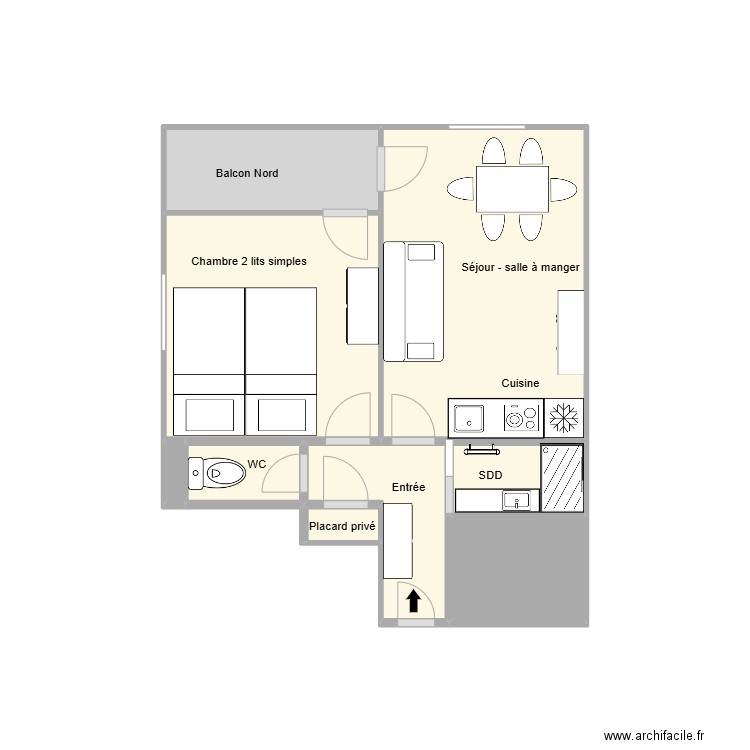 PS0911. Plan de 9 pièces et 11 m2
