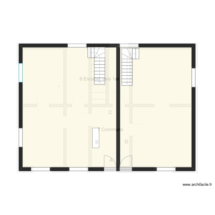 29 RDC Projection vide. Plan de 0 pièce et 0 m2