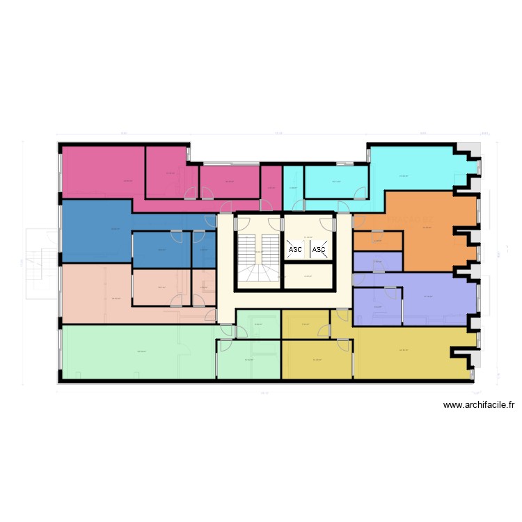 CASAL RIBEIRO PISO 4 - 1 T0 + 6 T1 + 1 T2. Plan de 0 pièce et 0 m2