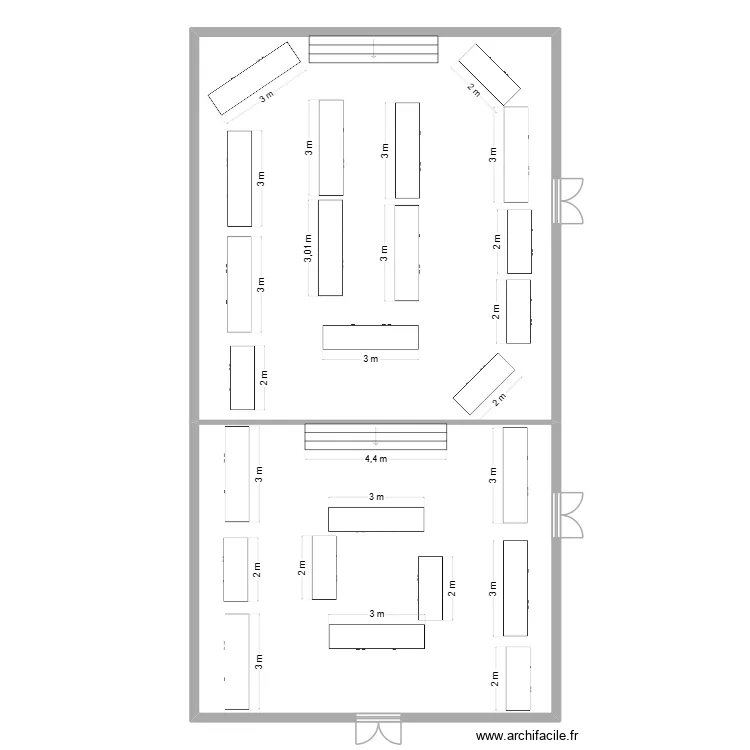 march&eacute; couvert gaillac2. Plan de 