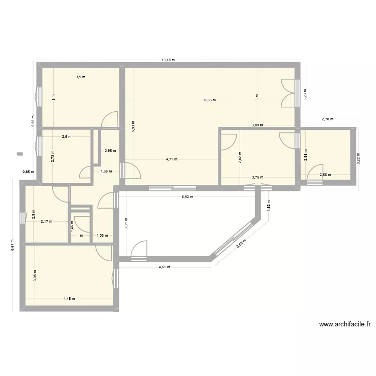 Maison 2. Plan de 