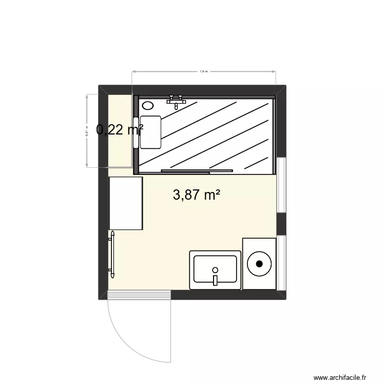 SdB Michèle. Plan de SdB Michèle. Plan de