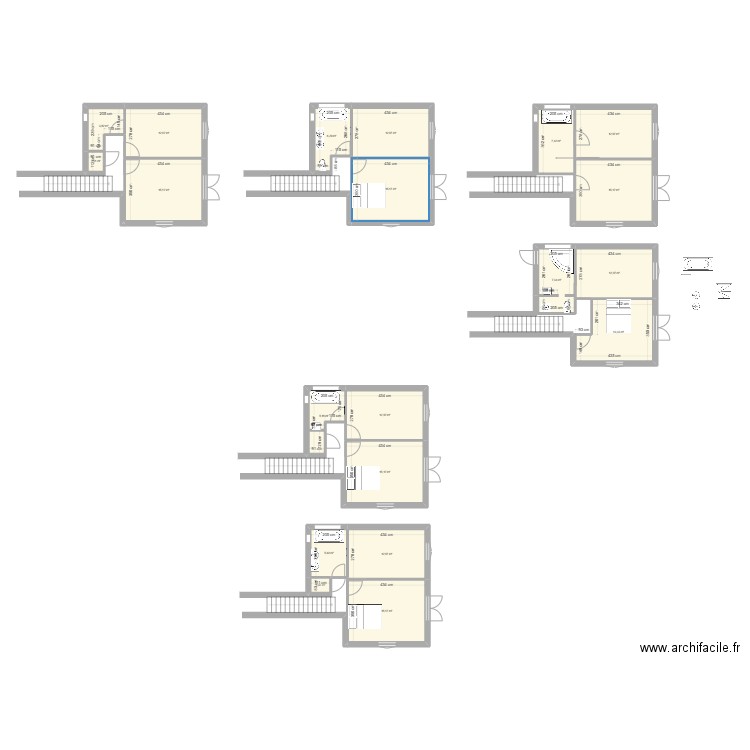 Simiainne. Plan de 20 pièces et 199 m2