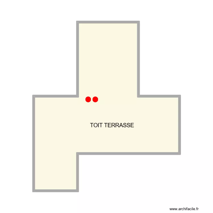 PLAN TOIT TERRASSE DAUDEE. Plan de 