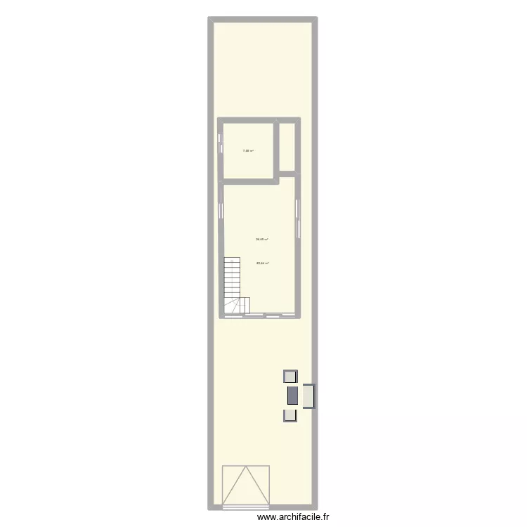 terreo. Plan de 3 Pièces et 160 m² terreo. Plan de 3 Pièces et 160 m²