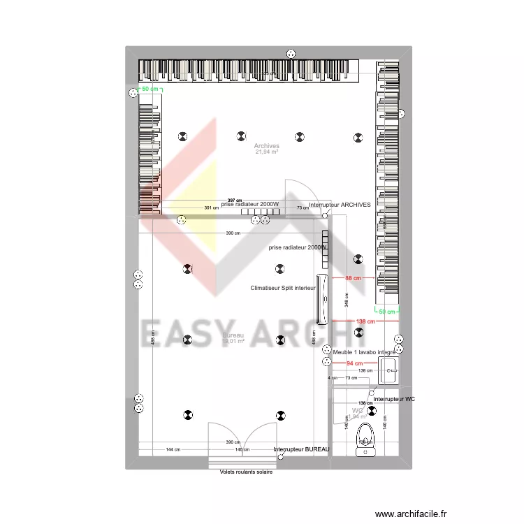 Plan bureau. Plan de 