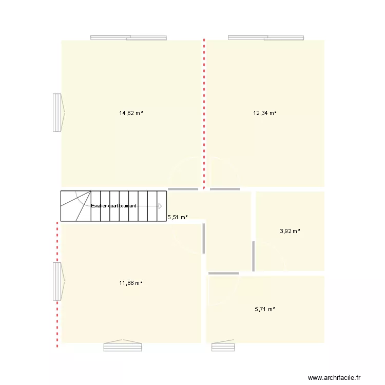 projet A 70m&sup2; 1er Et.. Plan de 