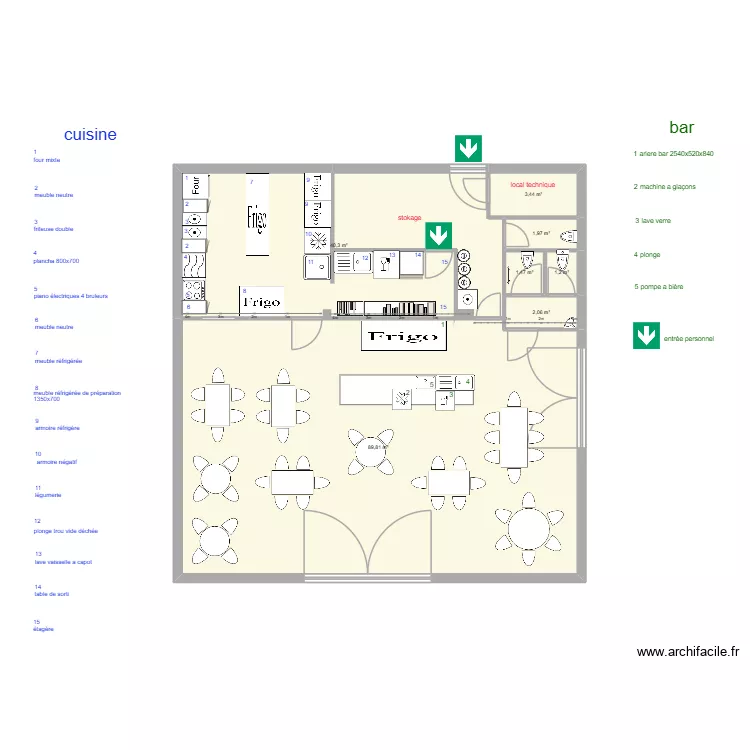 SOON ENNETIERES 13. Plan de 7  et 140 m²