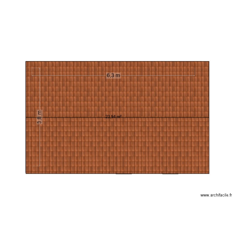 PLAN THIERRY. Plan de 1 pièce et 24 m2