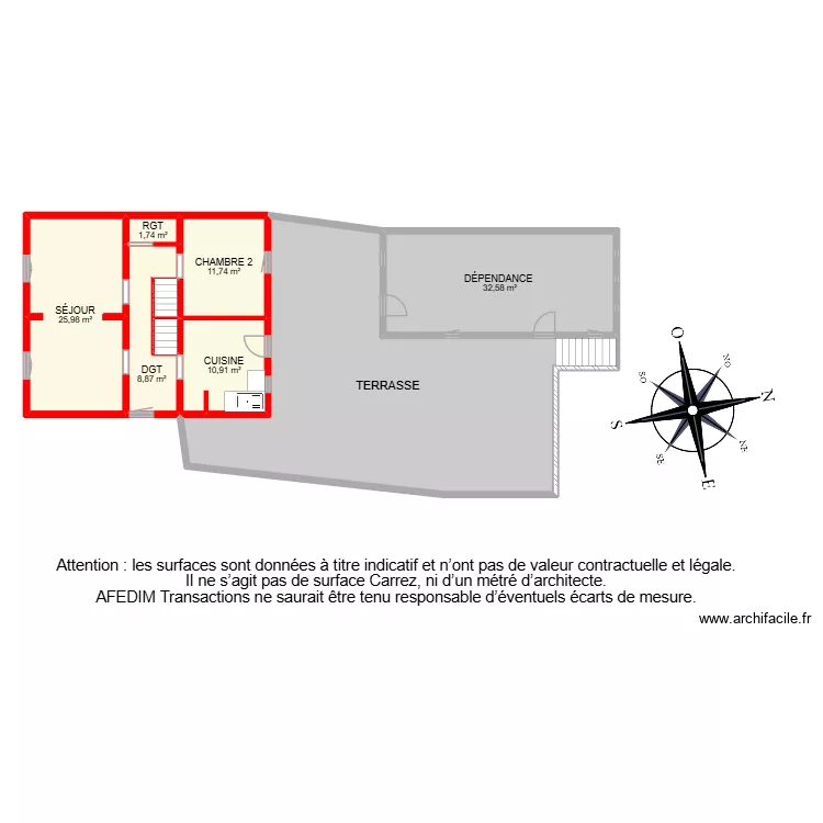 BI 35023. Plan de 29  et 297 m²