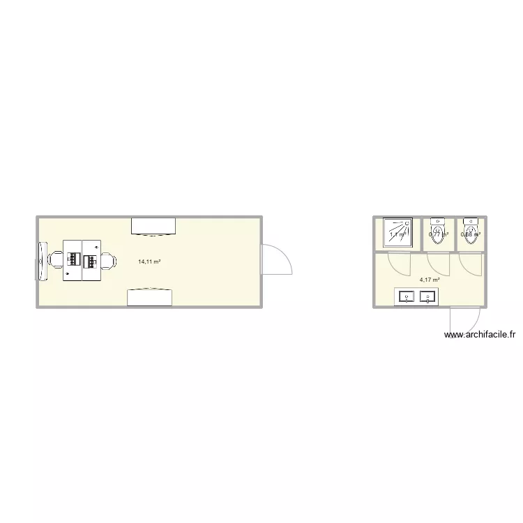 EIFFAGE CHANTIER CROUS MADELEINE. Plan de 