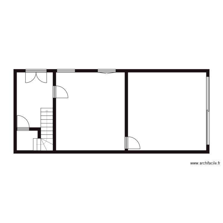 hauplomb. Plan de 21 pièces et 325 m2
