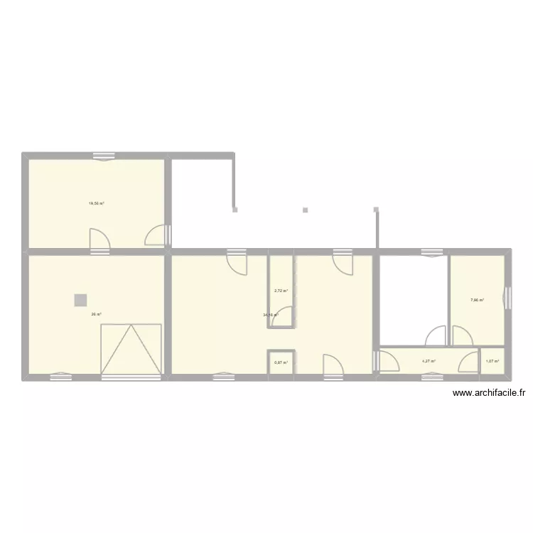 ROSIERES1. Plan de 8  et 97 m²