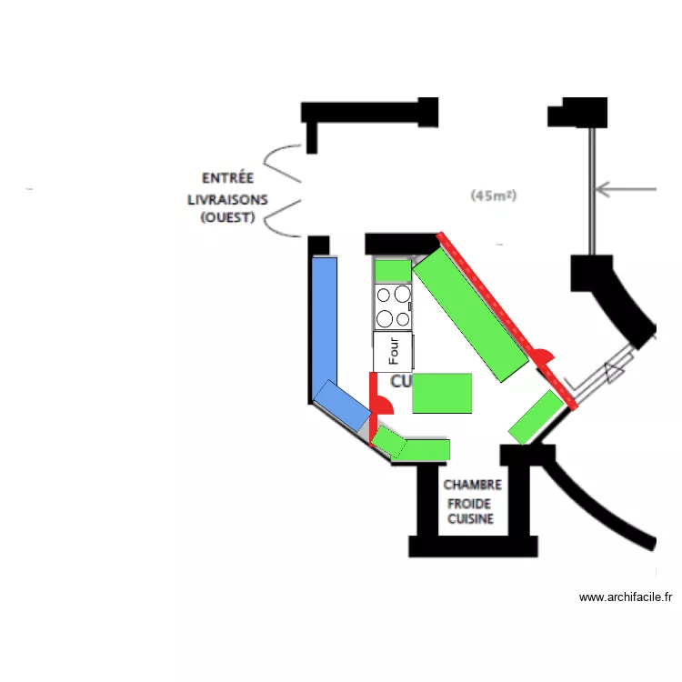 cuisine SDF. Plan de cuisine SDF. Plan de