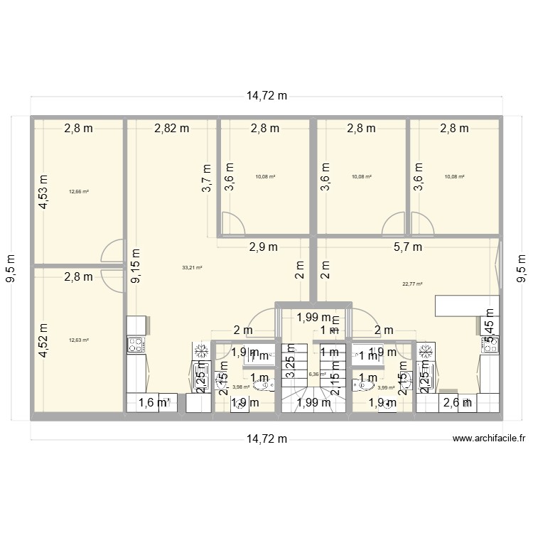 maison. Plan de 0 pièce et 0 m2