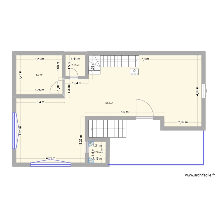 test. Plan de 0 pièce et 0 m2