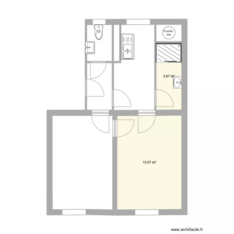 FUH. Plan de 2 et 17 m² FUH. Plan de 2 et 17 m²