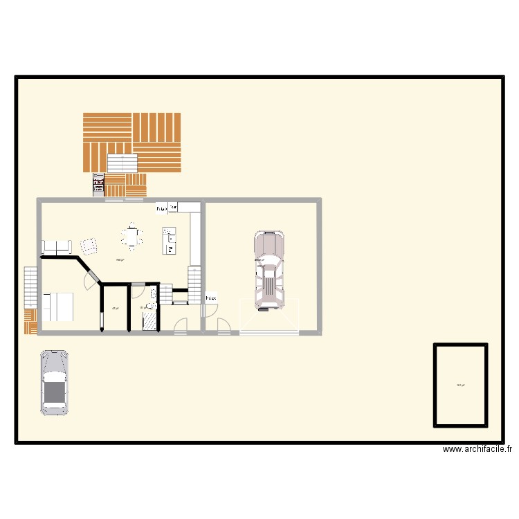 1350. Plan de 6 pièces et 831 m2