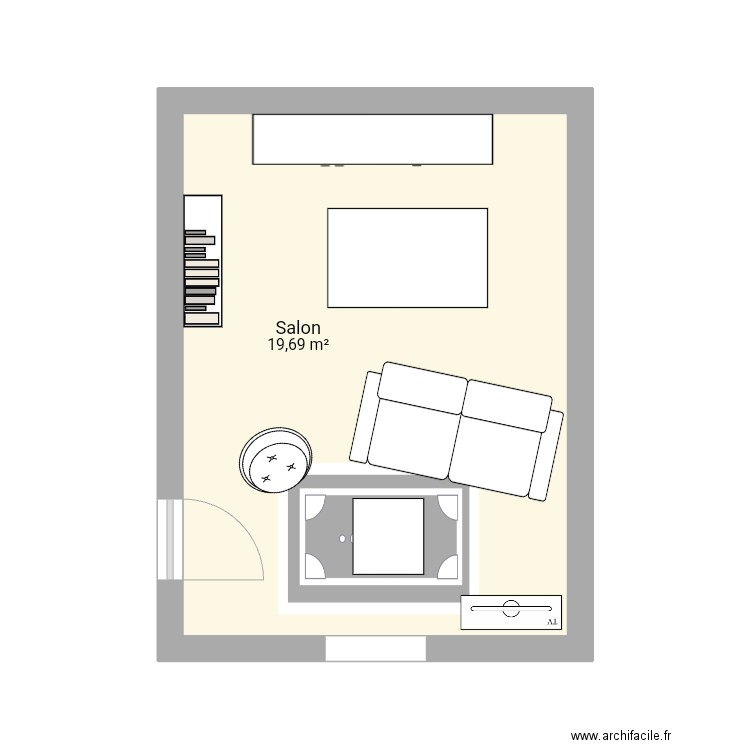 Salon Gerbaix. Plan de 0 pièce et 0 m2