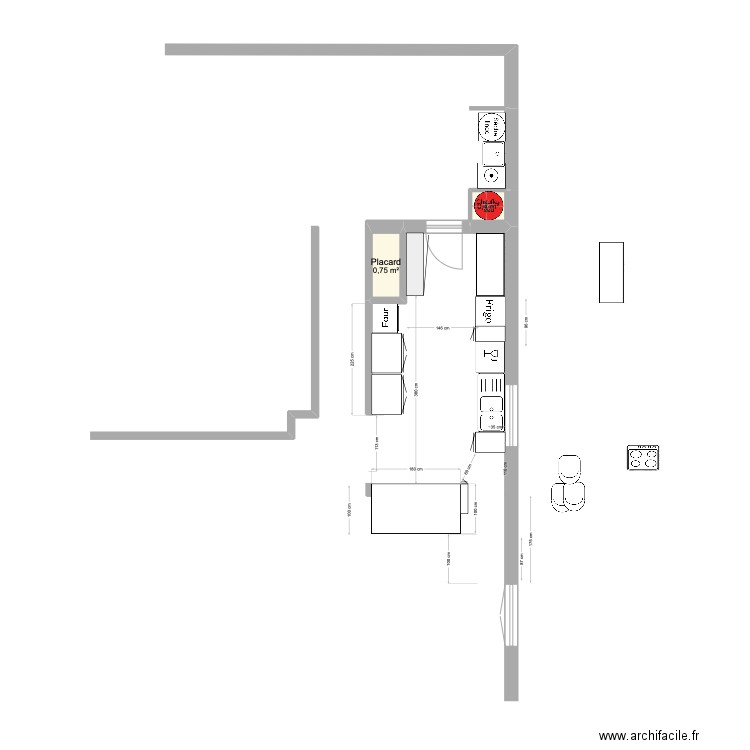 cuisine. Plan de 0 pièce et 0 m2