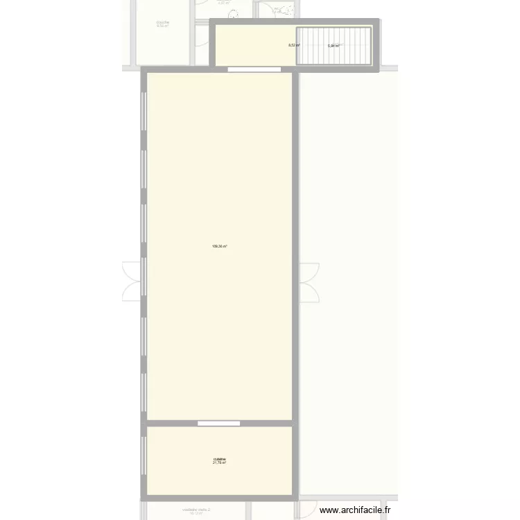 CSM. Plan de 28  et 1150 m²