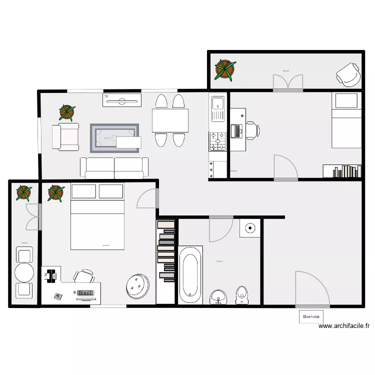 la maison. Plan de la maison. Plan de