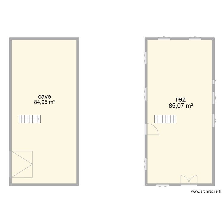 maison brique duke. Plan de 2 pièces et 170 m2