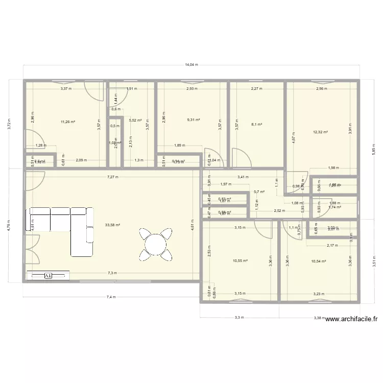 Maison Villetelle V3. Plan de 16 et 114 m² Maison Villetelle V3. Plan de 16 et 114 m²