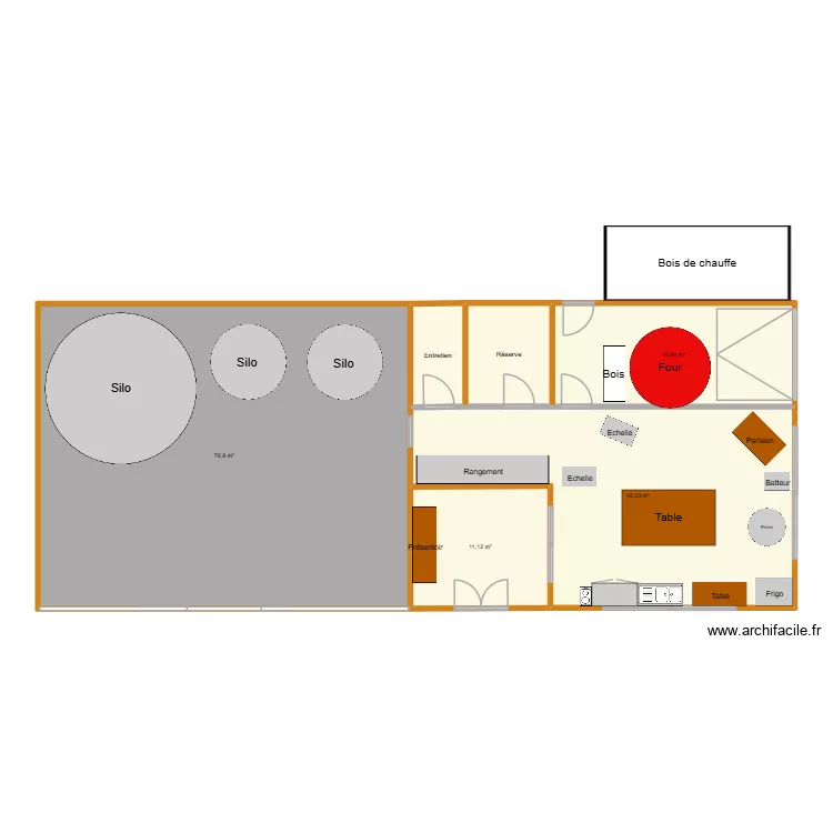 Fournil 2. Plan de 6 et 154 m² Fournil 2. Plan de 6 et 154 m²